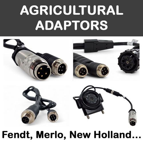Agricultural Reversing Camera Adaptors eg Fendt, Merlo, Case, NewHolland Agricultural Reversing Camera Adaptors eg Fendt, Merlo, Case, NewHolland