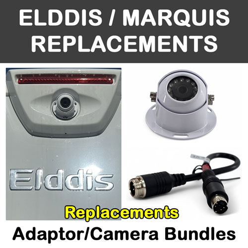 Elddis Motorhome White Dome Reversing Camera adaptors / Camera bundles Elddis Motorhome White Dome Reversing Camera adaptors / Camera bundles