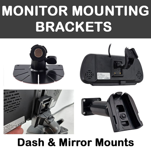 Brackets to fit reversing camera monitor displays Brackets to fit reversing camera monitor displays