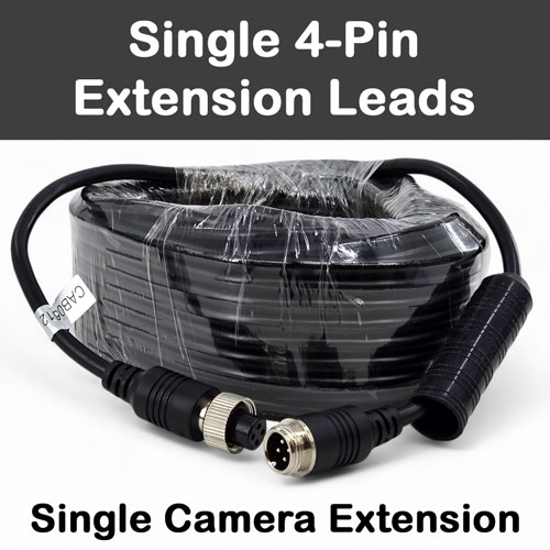 Single Channel 4 Pin Cables for reversing cameras Single Channel 4 Pin Cables for reversing cameras