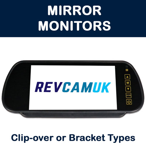 Mirror Monitors for reversing camera