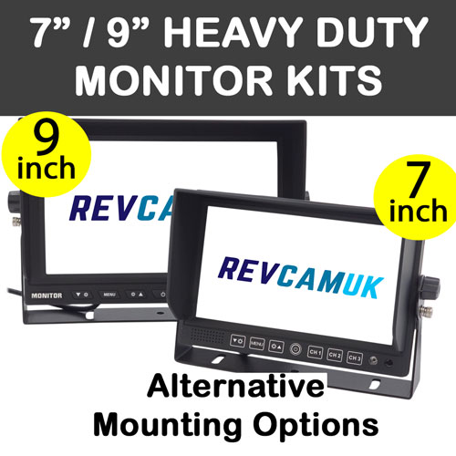 Reversing Camera Kits with 7" or 9" Heavy Duty Monitor Reversing Camera Kits with 7" or 9" Heavy Duty Monitor