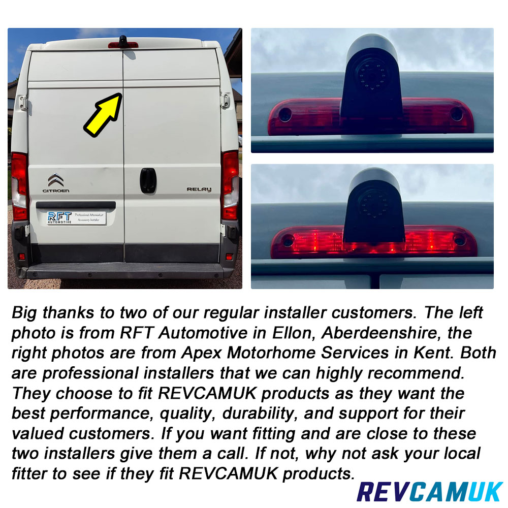 Images of Brake Light Reversing Camera Fitted Boxer Relay Ducato Movano