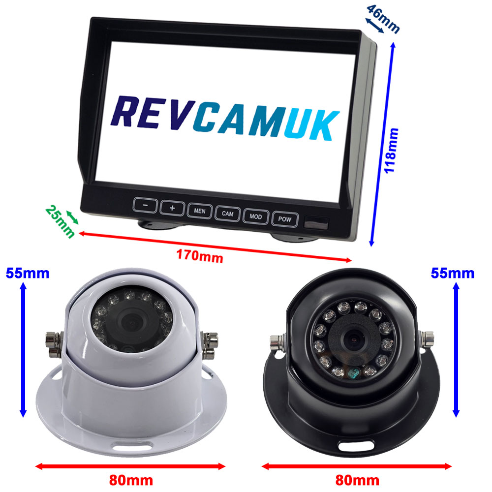 Dimensions of Dome Reversing Camera Kit