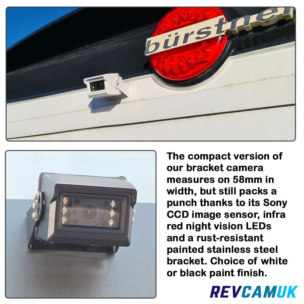 Compact Bracket Reversing Camera Fitted
