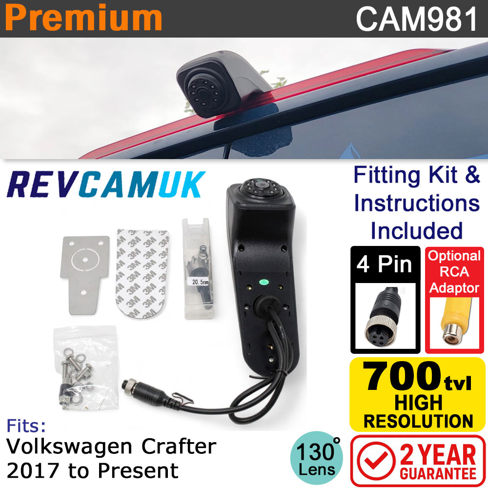 VW Volkswagen Crafter 2017+ Brake Light Reversing Camera | CAM981