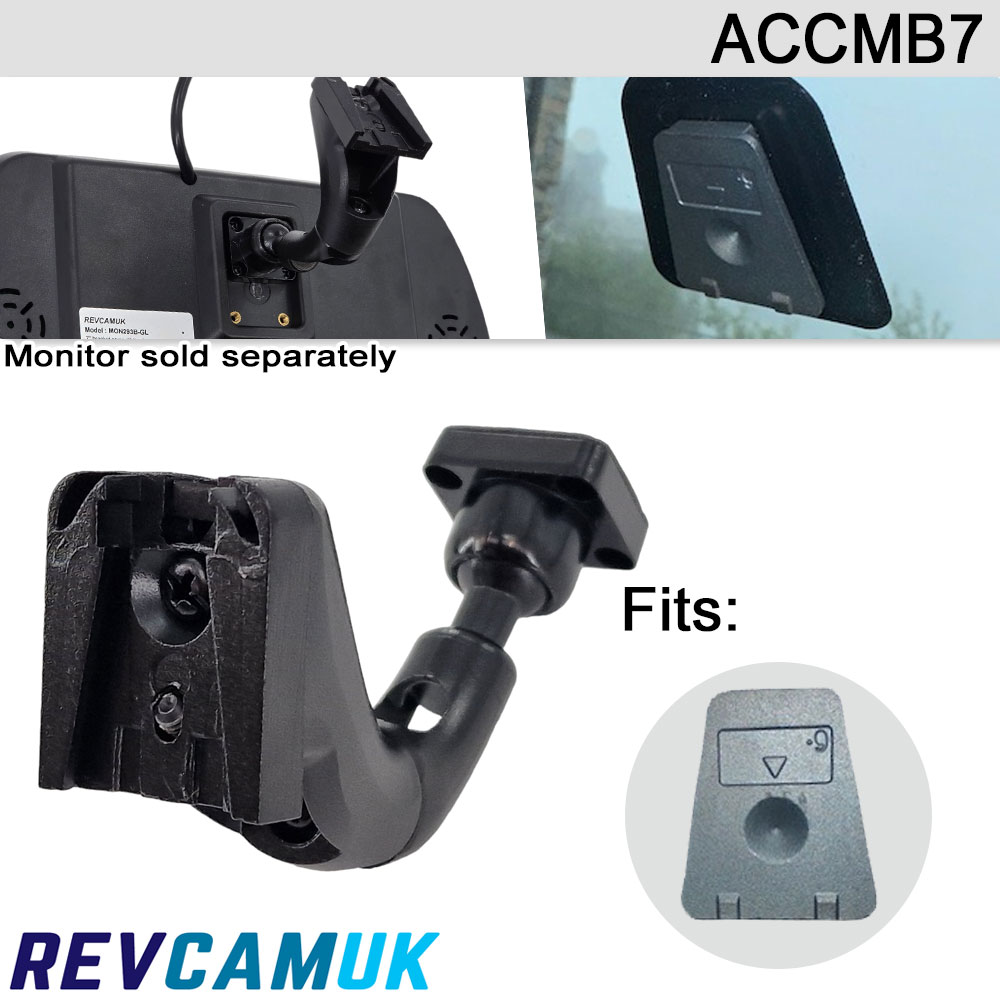 Earlier Fiat Ducato / Citroen Relay / Peugeot Boxer / Iveco Daily Swan neck bracket for bracket capable mirror monitors - ACCMB7 *check mounting on vehicle 1st