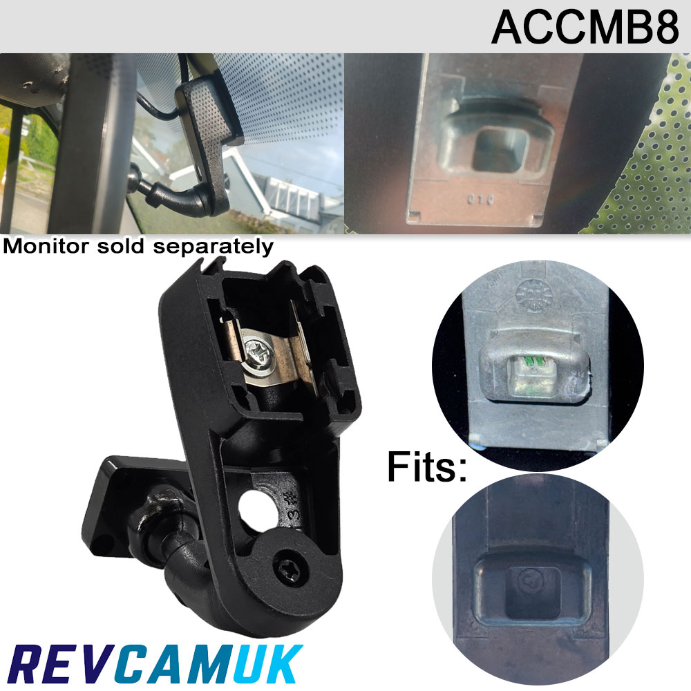 Vauxhall Vivaro/Movano, Renault Master, Nissan NV400 Swan neck bracket for mirror monitors with 4 screw holes - ACCMB8
