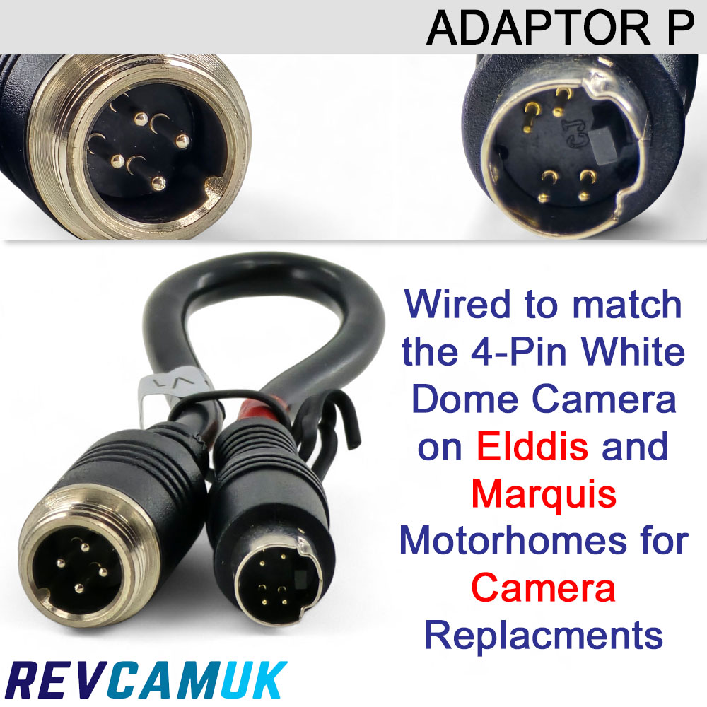 Elddis Motorhome Dome Reverse Camera Adaptor | Adaptor-P