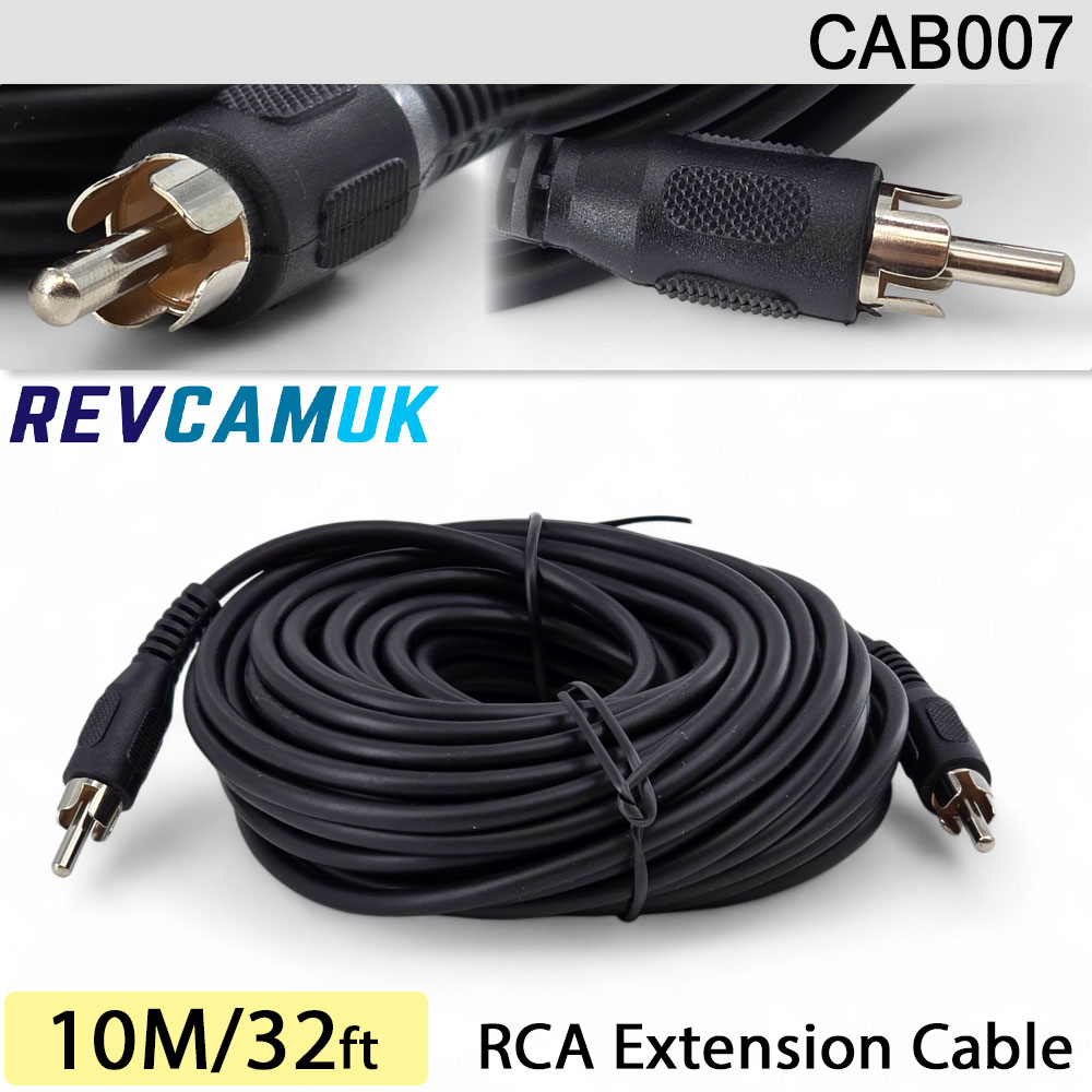 10M RCA Phono Extension Cable for Reversing Camera | CAB007