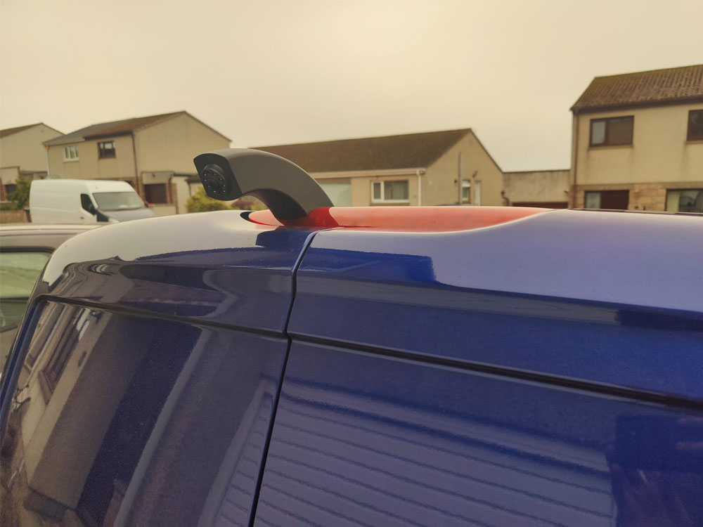 Brake Light Camera fitted to a Ford Transit Connect Brake Light Camera fitted to a Ford Transit Connect