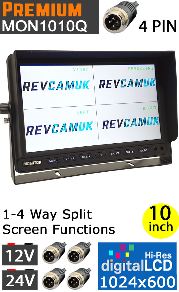 Premium 8-Channel Split Screen Surveillance Video Multiplexer 
