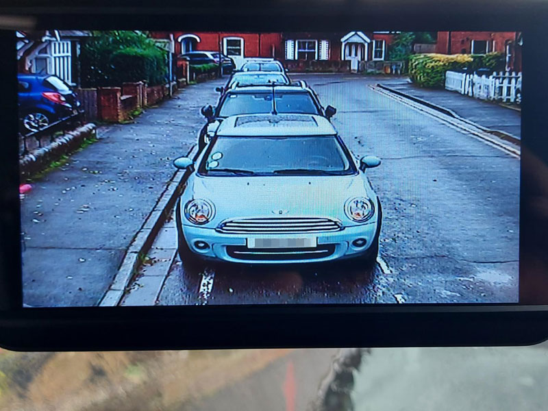 Installation photos of PM33 mirror monitor + twin lens camera Installation photos of PM33 mirror monitor + twin lens camera