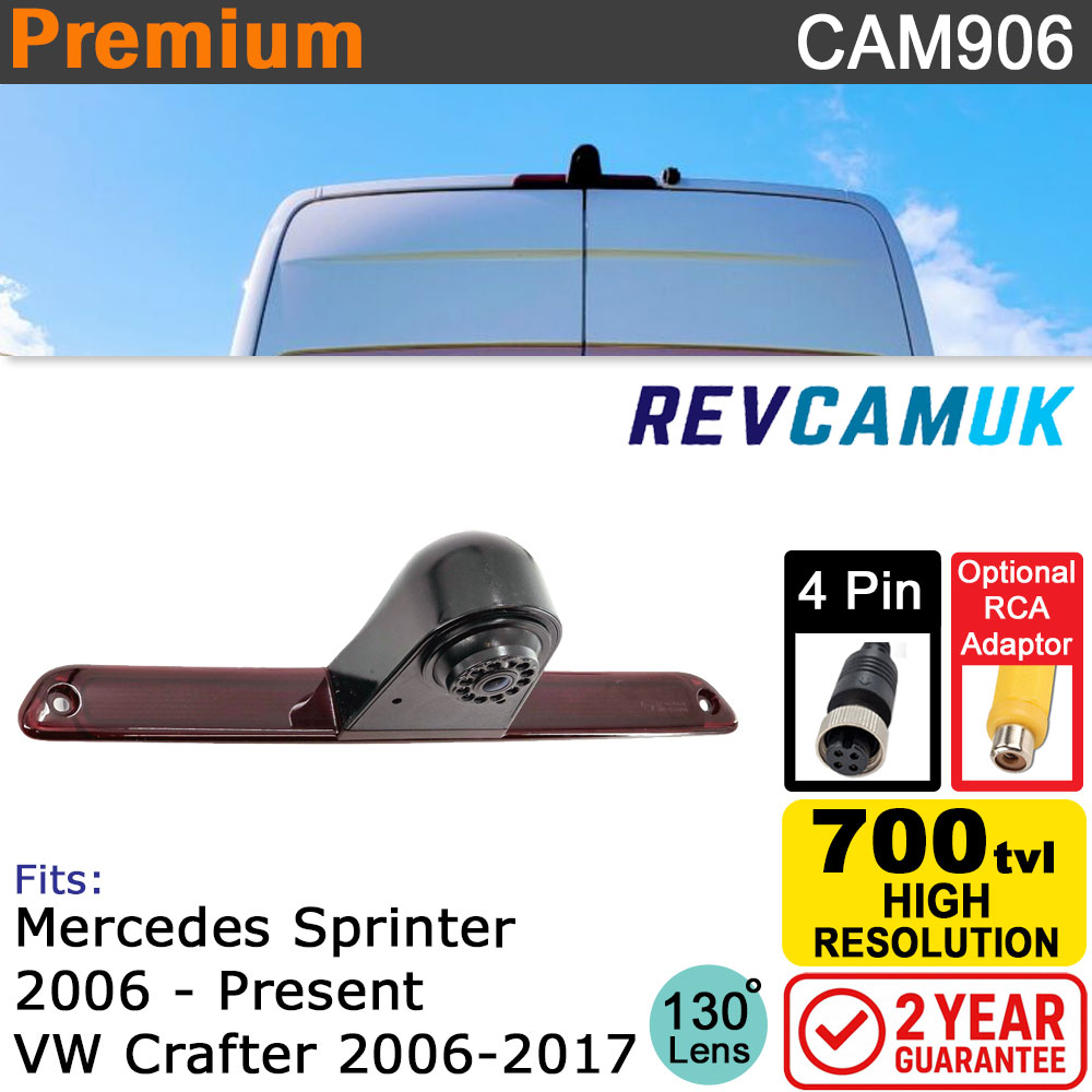 Mercedes Sprinter 2006-present and VW Crafter 2006-2017 Brake Light Reversing Camera | CAM906