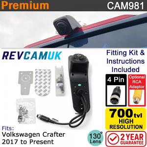 VW Volkswagen Crafter 2017+ Brake Light Reversing Camera | CAM981 VW Volkswagen Crafter 2017+ Brake Light Reversing Camera | CAM981
