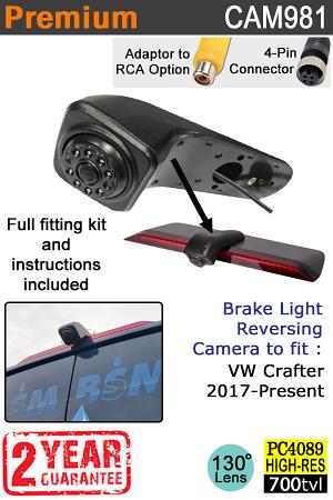 VW Volkswagen Crafter 2017+ Brake Light Reversing Camera | CAM981 VW Volkswagen Crafter 2017+ Brake Light Reversing Camera | CAM981