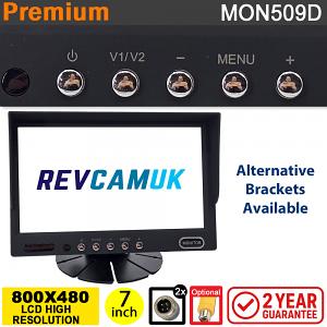 7" Monitor display for parking camera - 2x 4 pin inputs | MON509D 7" Monitor display for parking camera - 2x 4 pin inputs | MON509D