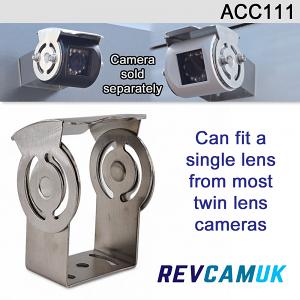 Polished Stainless Steel Bracket to fit a single unit from a twin lens camera | ACC111 Polished Stainless Steel Bracket to fit a single unit from a twin lens camera | ACC111