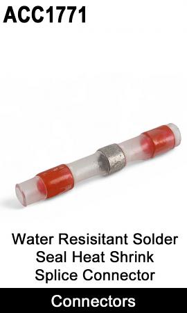 Water Resistant Red Solder Seal Wire Splice Butt Connectors | ACC1771 Water Resistant Red Solder Seal Wire Splice Butt Connectors | ACC1771
