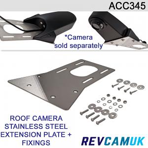 ACC345 - Stainless Steel Extension Plate For Our Roof Mount Overhang Reversing Camera ACC345 - Stainless Steel Extension Plate For Our Roof Mount Overhang Reversing Camera