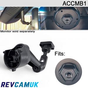 Mercedes Sprinter Hex Mounting (Auto Lights/Wiper models) Swan neck bracket for mirror monitors with 4 screw hole mounting - ACCMB1 Mercedes Sprinter Hex Mounting (Auto Lights/Wiper models) Swan neck bracket for mirror monitors with 4 screw hole mounting - ACCMB1