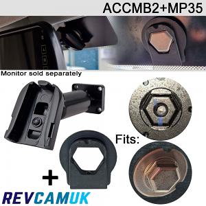 Later Ducato/Relay/Boxer van* Swan neck bracket for non clip-over mirror monitors - ACCMB2+MP35 *check mounting on vehicle 1st Later Ducato/Relay/Boxer van* Swan neck bracket for non clip-over mirror monitors - ACCMB2+MP35 *check mounting on vehicle 1st