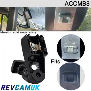 Vauxhall Vivaro/Movano, Renault Master, Nissan NV400 Swan neck bracket for mirror monitors with 4 screw holes - ACCMB8 Vauxhall Vivaro/Movano, Renault Master, Nissan NV400 Swan neck bracket for mirror monitors with 4 screw holes - ACCMB8