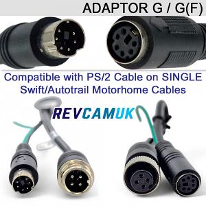 PS/2 Adaptor Cable to Replace Faulty RV66 and RV77/CC-47 Reversing Cameras on Swift/Autotrail Motorhomes | Adaptor-G PS/2 Adaptor Cable to Replace Faulty RV66 and RV77/CC-47 Reversing Cameras on Swift/Autotrail Motorhomes | Adaptor-G