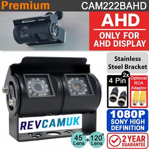 CAM222BAHD - Black Twin Lens Bracket Sony 1080P AHD Reversing Rear View Camera - (Only works with 1080P AHD compatible monitors/DVR's)