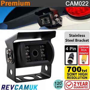 Black Reversing Camera | Sony CCD | 4 pin connector | Stainless Steel bracket | CAM022 Black Reversing Camera | Sony CCD | 4 pin connector | Stainless Steel bracket | CAM022