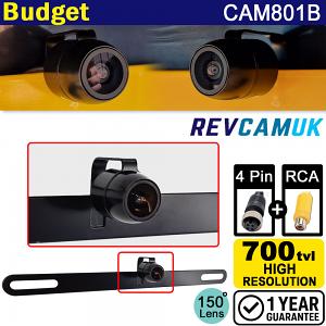 Behind numberplate reversing camera with 700TVL CMOS sensor | 4 Pin & RCA | CAM801B Behind numberplate reversing camera with 700TVL CMOS sensor | 4 Pin & RCA | CAM801B