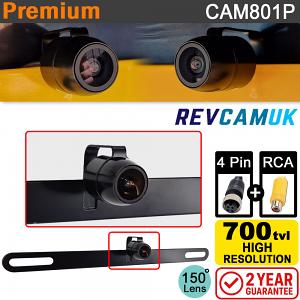 Behind numberplate reversing camera with premium 700TVL CMOS sensor | 4 Pin & RCA | CAM801P Behind numberplate reversing camera with premium 700TVL CMOS sensor | 4 Pin & RCA | CAM801P