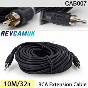 10M RCA Phono Extension Cable for Reversing Camera | CAB007 10M RCA Phono Extension Cable for Reversing Camera | CAB007
