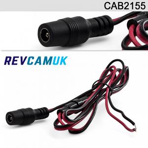100CM 2.1mm/5.5mm DC Power Socket to red/black bare wires | CAB2155 100CM 2.1mm/5.5mm DC Power Socket to red/black bare wires | CAB2155
