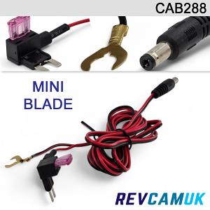 200cm Mini Fuse Tap "Piggyback fuse holder" to 2.1mm DC socket | CAB288 200cm Mini Fuse Tap "Piggyback fuse holder" to 2.1mm DC socket | CAB288