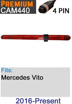 Mercedes Vito Tail lift door vans from 2016+ Brake Light Reversing Camera | CAM440 Mercedes Vito Tail lift door vans from 2016+ Brake Light Reversing Camera | CAM440