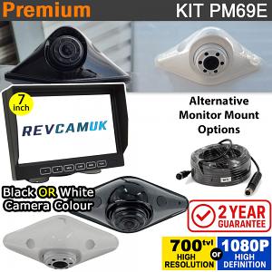 Black Diamond-Shape Reversing Camera Kit with 7″ Stand Monitor | PM69E Black Diamond-Shape Reversing Camera Kit with 7″ Stand Monitor | PM69E