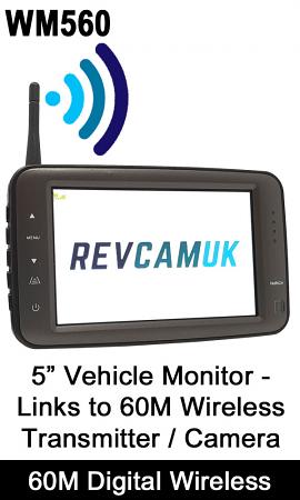 5" Monitor for Digital Wireless Reversing Camera | 60M Range| WM560 5" Monitor for Digital Wireless Reversing Camera | 60M Range| WM560