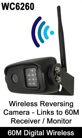Digital Wireless Reversing Camera | 60M Range | Sharp CCD | WC6260 Digital Wireless Reversing Camera | 60M Range | Sharp CCD | WC6260