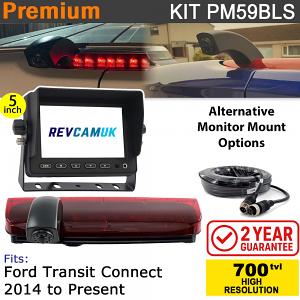 Ford Transit Connect Brake Light Reversing Camera kit with 5" Monitor - PM59BLS Ford Transit Connect Brake Light Reversing Camera kit with 5" Monitor - PM59BLS