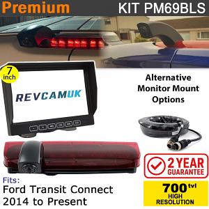Ford Transit Connect Brake Light Reversing Camera kit with 7" Monitor - PM69BLS Ford Transit Connect Brake Light Reversing Camera kit with 7" Monitor - PM69BLS