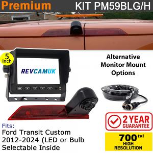 Ford Transit Custom 2012–2024 Brake Light Reversing Camera Kit (LED or Bulb) | PM59BLH / PM59BLG Ford Transit Custom 2012–2024 Brake Light Reversing Camera Kit (LED or Bulb) | PM59BLH / PM59BLG