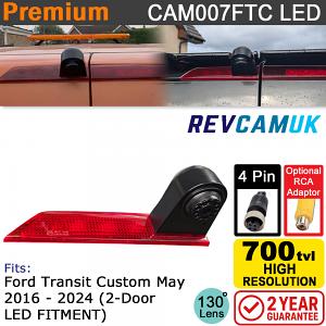 Ford Transit Custom May 2016+ Brake Light Reversing Camera | CAM007FTC LED