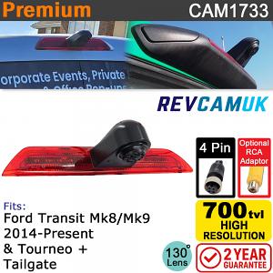 Ford Transit Brake Light Reversing Camera for 2014+ vans | CAM1733 Ford Transit Brake Light Reversing Camera for 2014+ vans | CAM1733