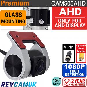 Glass Mounted Front or Rear Camera - (Only works with 1080P AHD compatible monitors/DVR's) | CAM503AHD