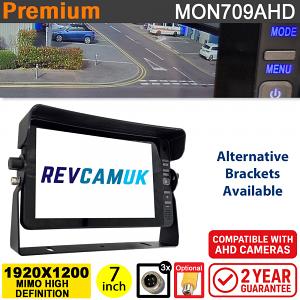 1920*1200 Full HD Monitor with MIMO Display for AHD Reversing Cameras - 3 Channel | MON709AHD 1920*1200 Full HD Monitor with MIMO Display for AHD Reversing Cameras - 3 Channel | MON709AHD