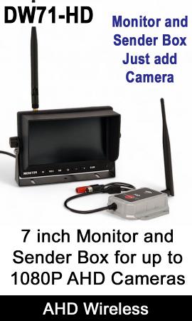 AHD High Definition Wireless Transmitter and Monitor for up to 1080P reversing camera | DW71-HD AHD High Definition Wireless Transmitter and Monitor for up to 1080P reversing camera | DW71-HD