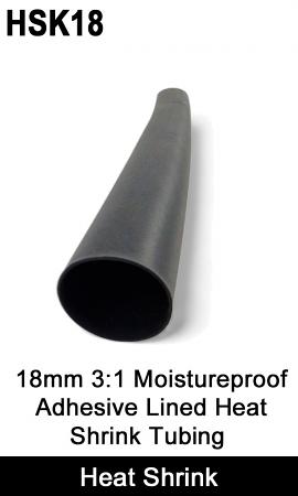 18mm 3:1 Moistureproof Adhesive Lined Heat Shrink Tubing - HSK18 18mm 3:1 Moistureproof Adhesive Lined Heat Shrink Tubing - HSK18