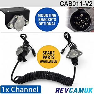 1 Channel Heavy Duty Suzie Trailer Link for reversing camera | CAB011-V2 1 Channel Heavy Duty Suzie Trailer Link for reversing camera | CAB011-V2