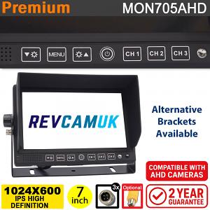7" Monitor display for AHD rear view camera - 3x inputs (720P/960P/1080P/CVBS) | MON705AHD 7" Monitor display for AHD rear view camera - 3x inputs (720P/960P/1080P/CVBS) | MON705AHD